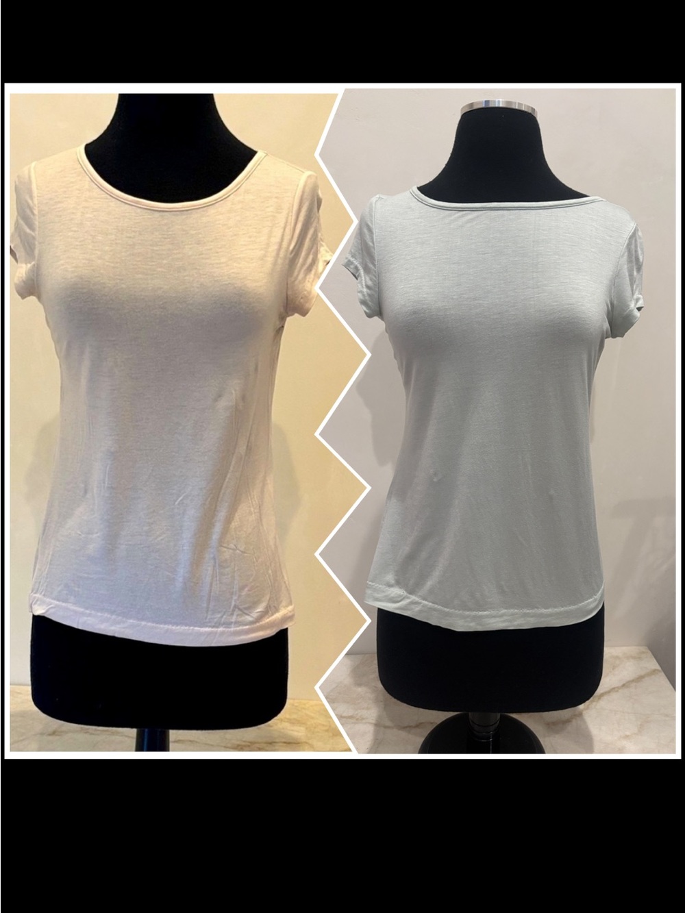 Banana Republic Blush Stretch Tee Small Silk Blend Tencel Soft